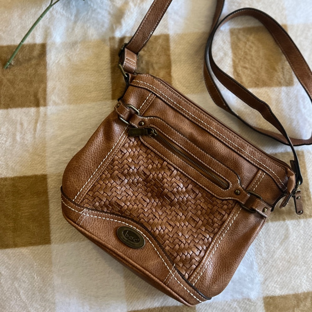Bøc Brown Leather Crossbody